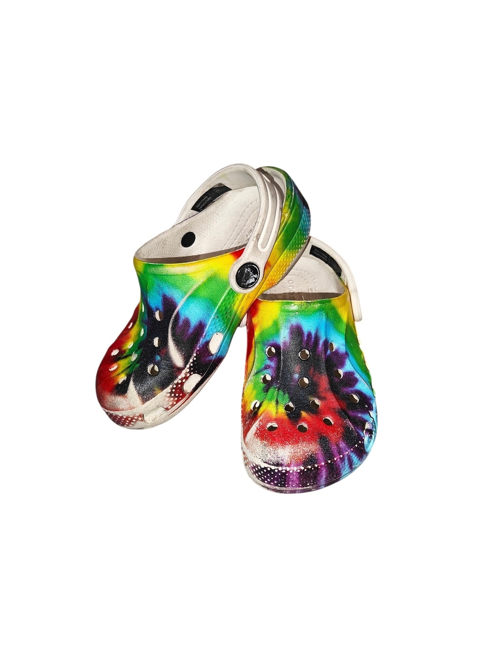 Crocs Classic Tie-Dye Graphic Clogs Size 10c unisex